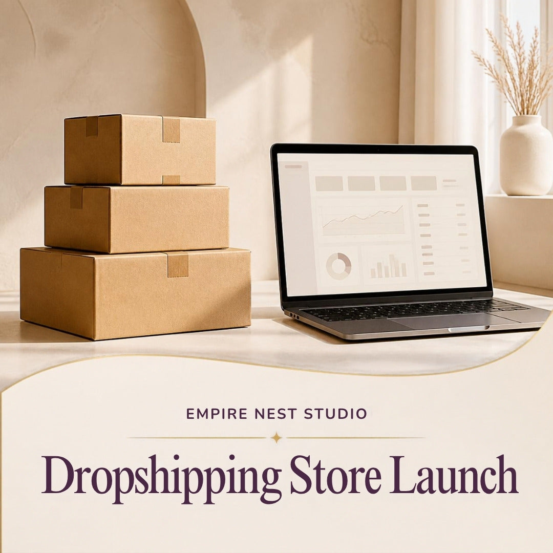 Dropshipping Store Launch by Empire Nest Studio