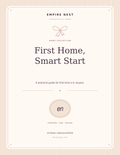 First Home, Smart Start: actual English PDF cover, pastel edition. Digital download; no physical shipment.