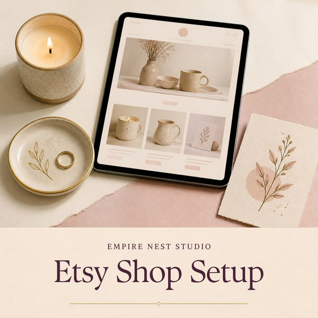 Etsy Shop Setup by Empire Nest Studio