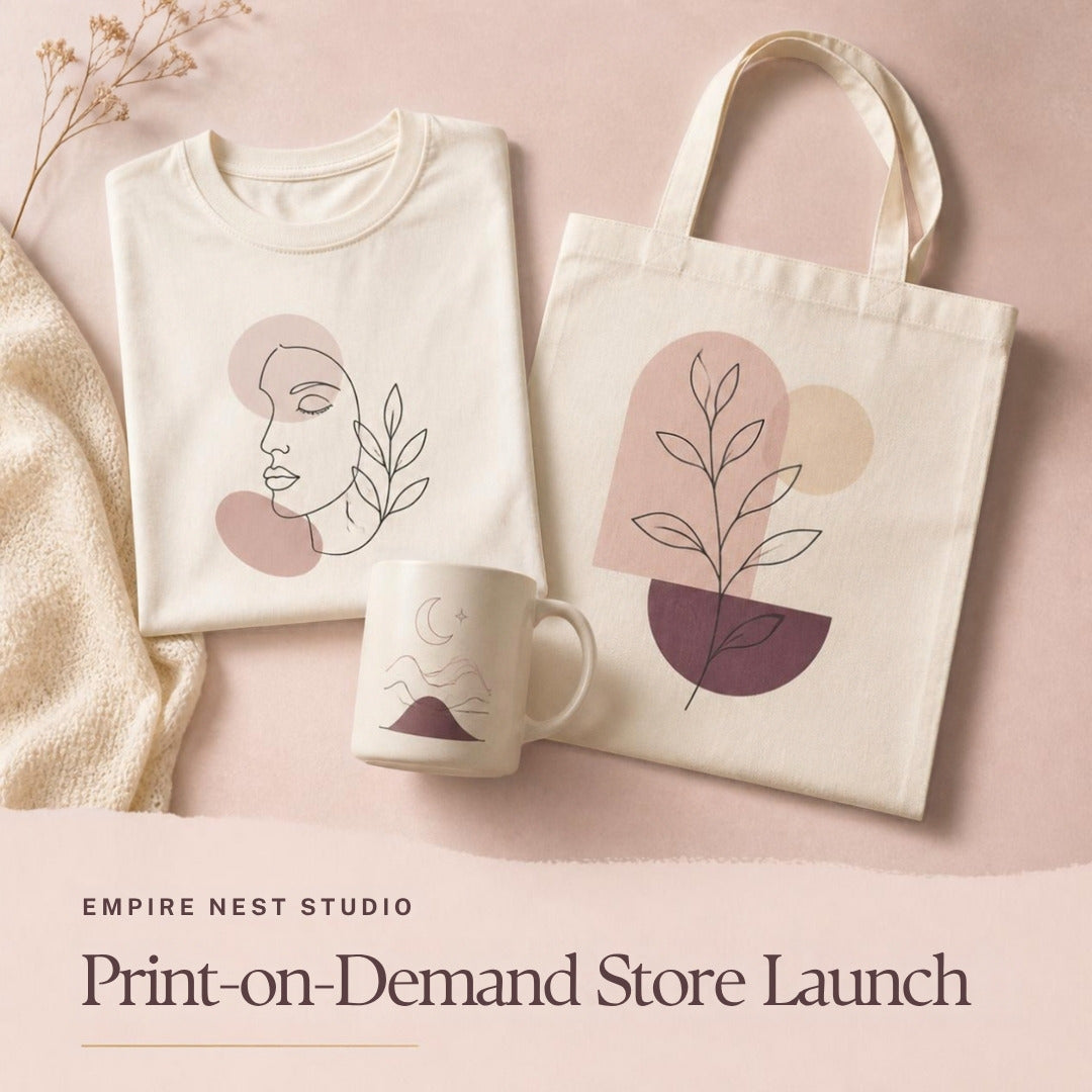 Print-on-Demand Store Launch by Empire Nest Studio