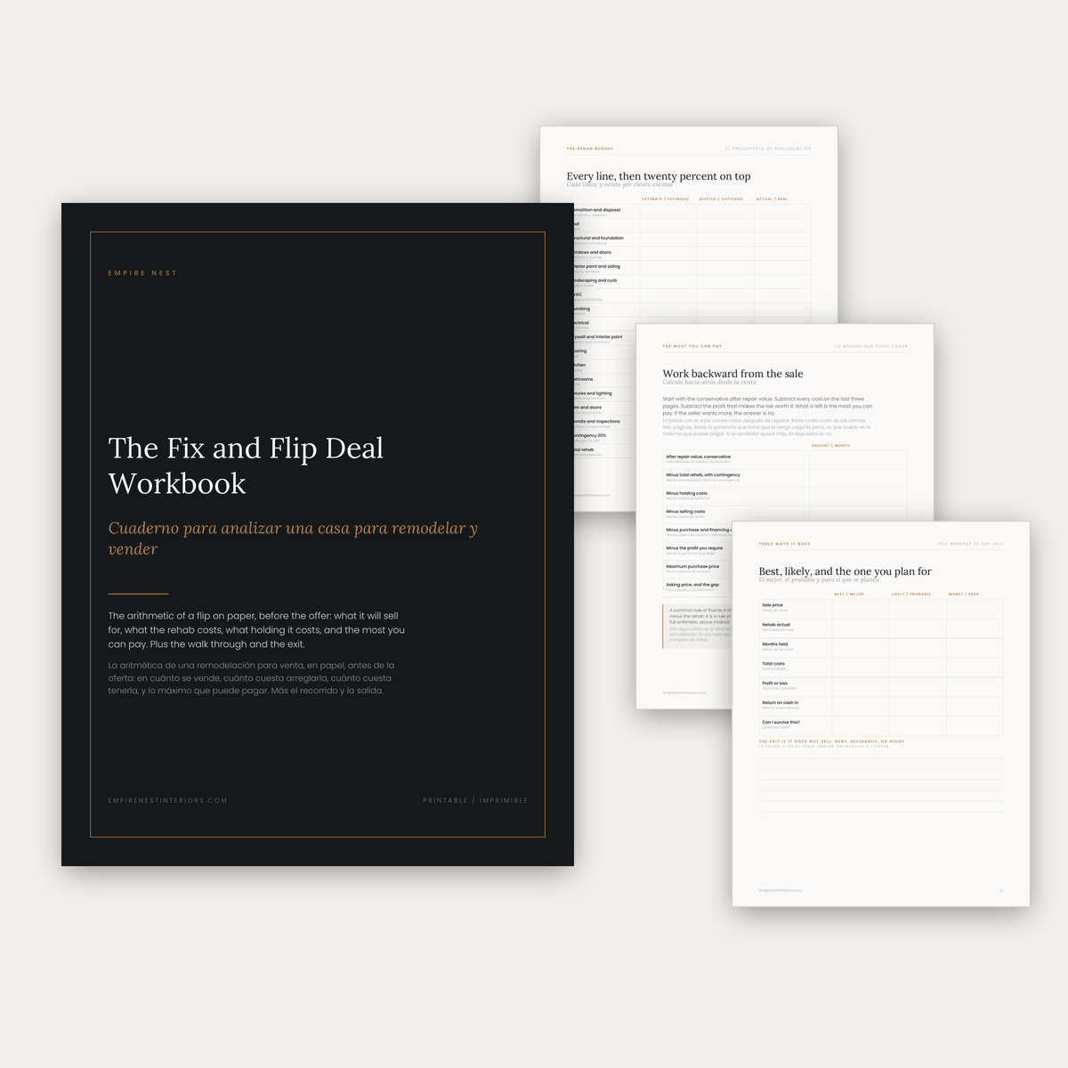 The Fix and Flip Deal Workbook cover
